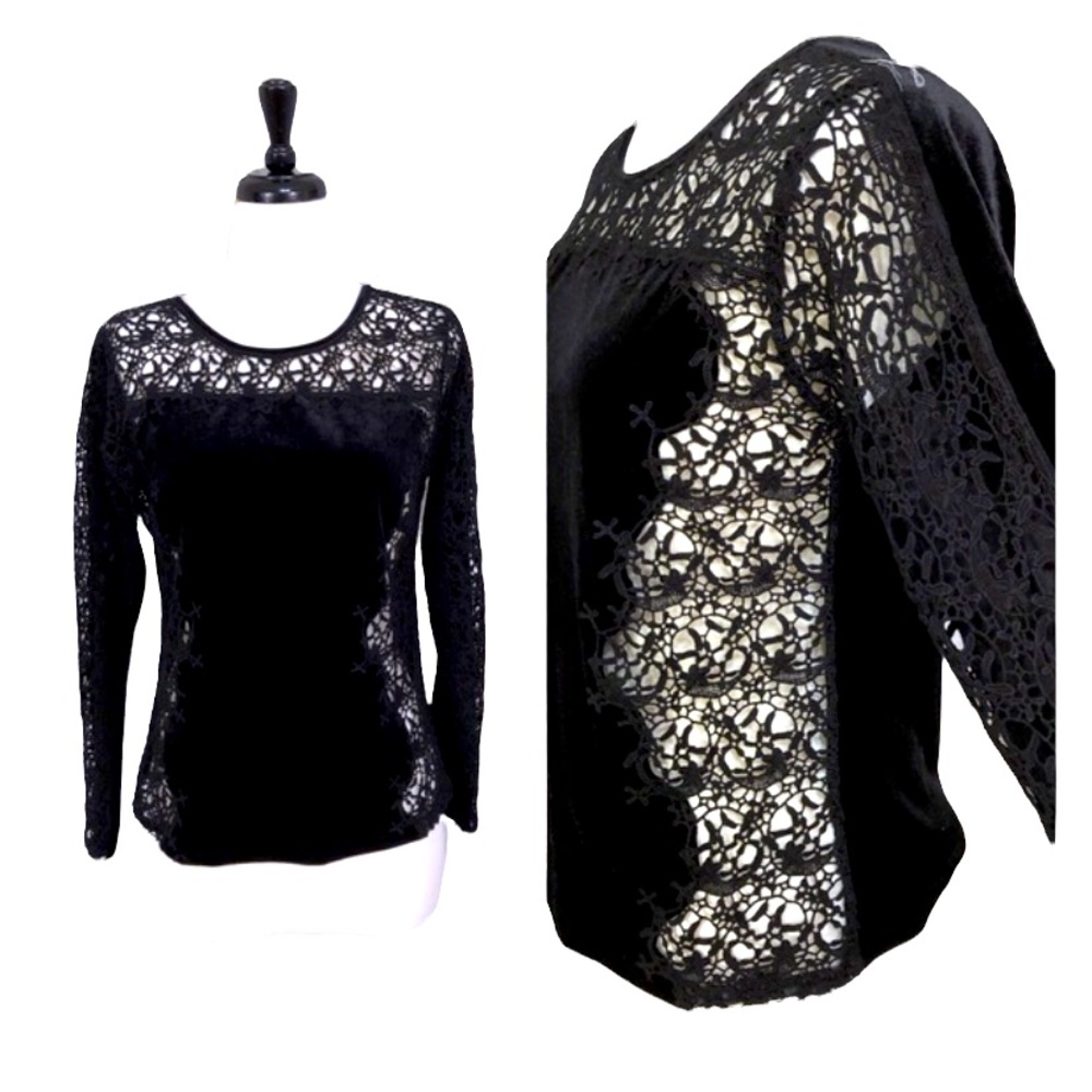 Sundance Lily Paramore Black Velvet Top